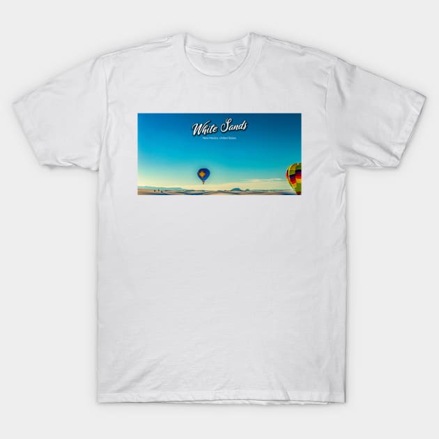 White Sands Hot Air Balloon Invitational T-Shirt by Gestalt Imagery